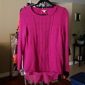 Lucky Brand Magenta Sweater